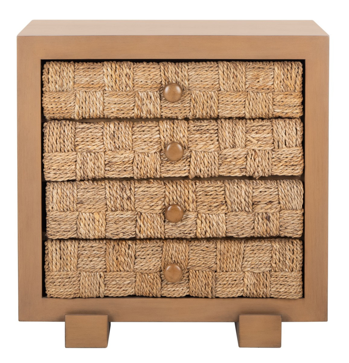 Rosario Woven Wood Nightstand | Safavieh