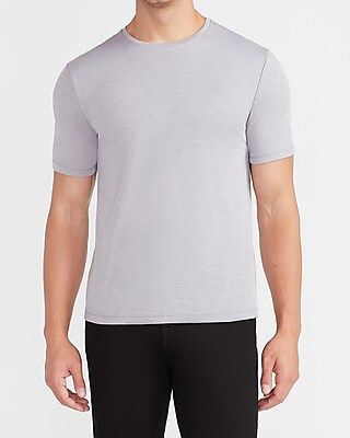 Luxe Comfort Knit Crew Neck T-Shirt White Men's XXL Tall | Express