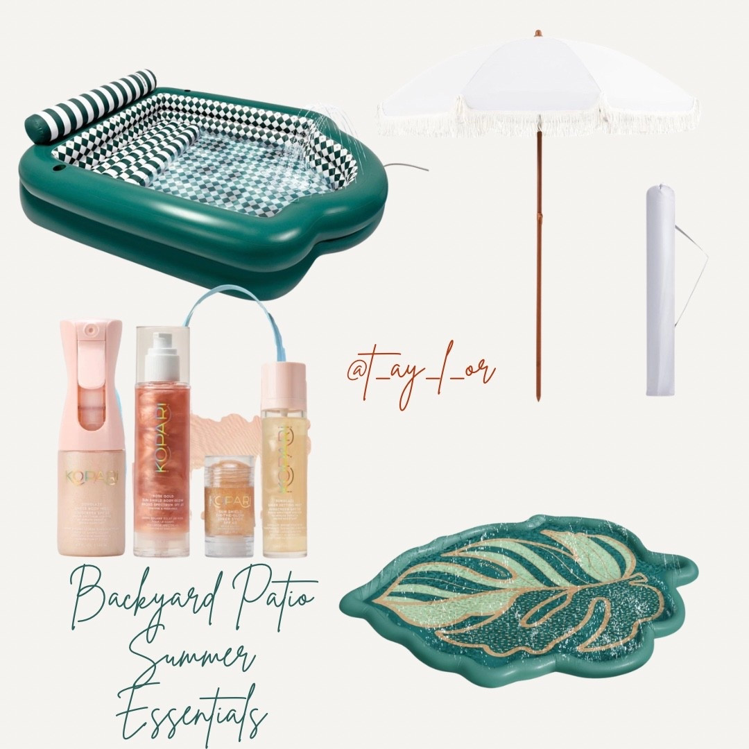 Determined to make summer fun for my 2 year old even if that means creating our own backyard patio oasis.

And of course Mama also has to take care of her skin so I treated myself for Mother’s Day to this Kopari summer sunscreen kit.

This inflatable pool is going to be so fun!

#LTKmomlife #LTKBeauty #LTKSwim