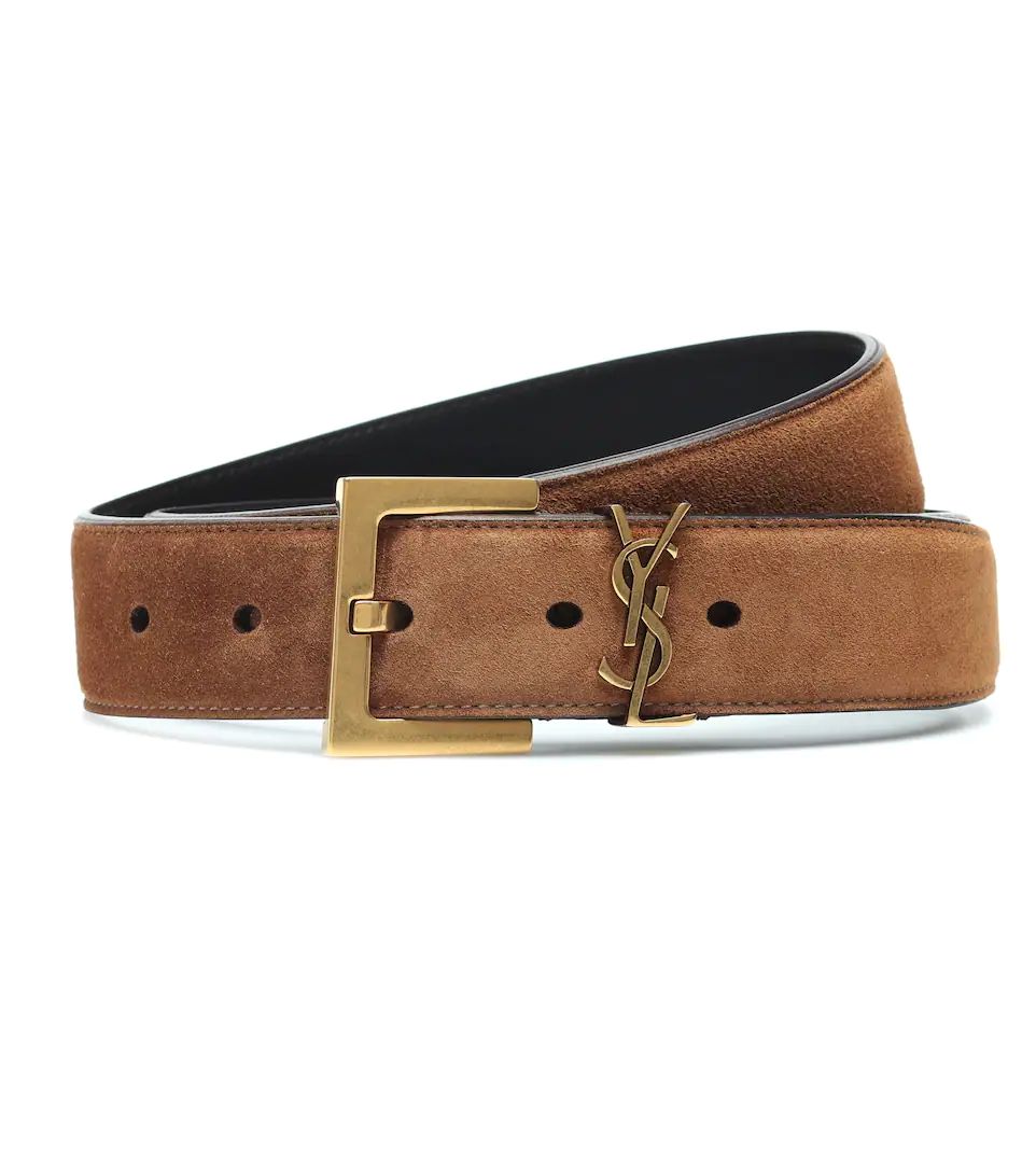 Monogram suede belt | Mytheresa (INTL)