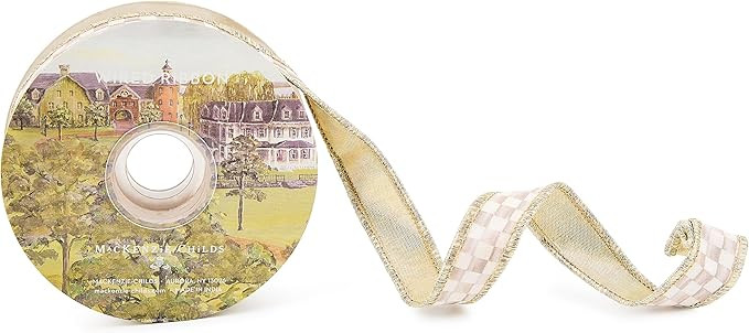 MACKENZIE-CHILDS Ribbon, Gift Wrapping and Decorative Craft Ribbon, 1 Inch Wide, 10 Yards, Brown-... | Amazon (US)