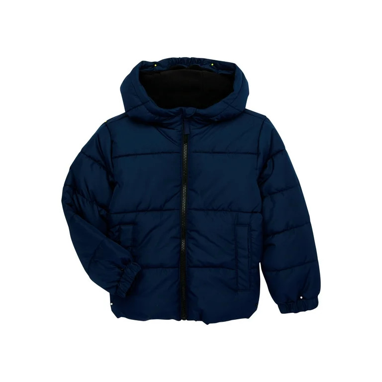 Swiss Tech Boys Hooded Puffer Jacket, Sizes 4-18 & Husky | Walmart (US)