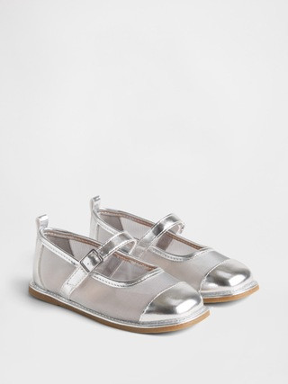 Toddler Metallic Mesh Mary Jane Flats | Gap (US)