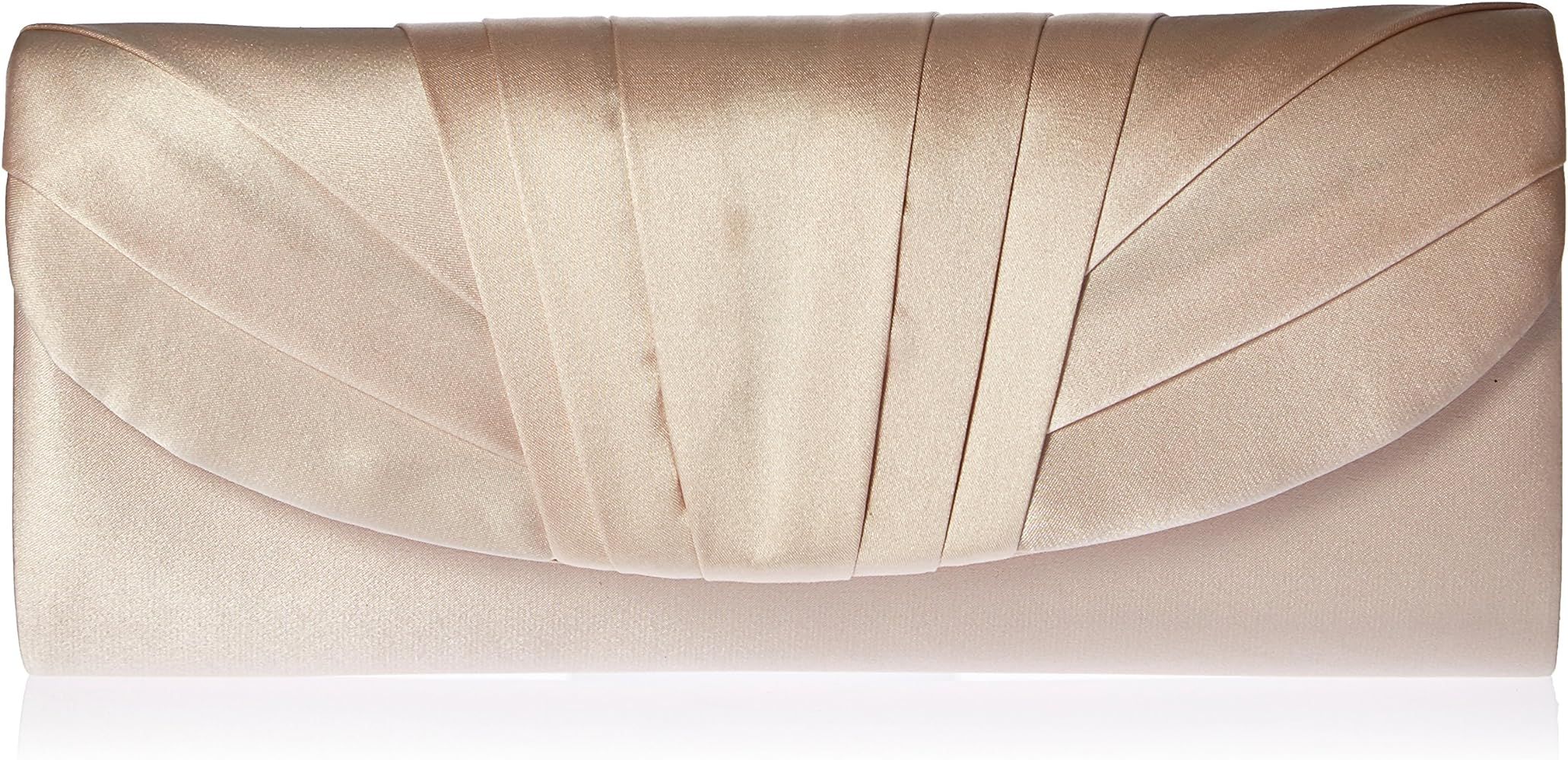 Jessica McClintock Angel Satin Tuxedo Flap Evening Clutch | Amazon (US)