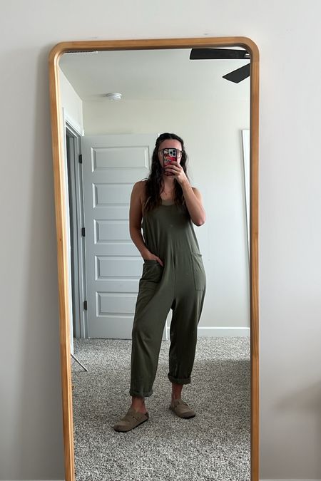 One of the comfiest pieces of clothing I own 🫶🏼 free people inspired / free people dupe / women’s jumpsuit / pregnancy friendly / bump friendly 

#LTKstyletip