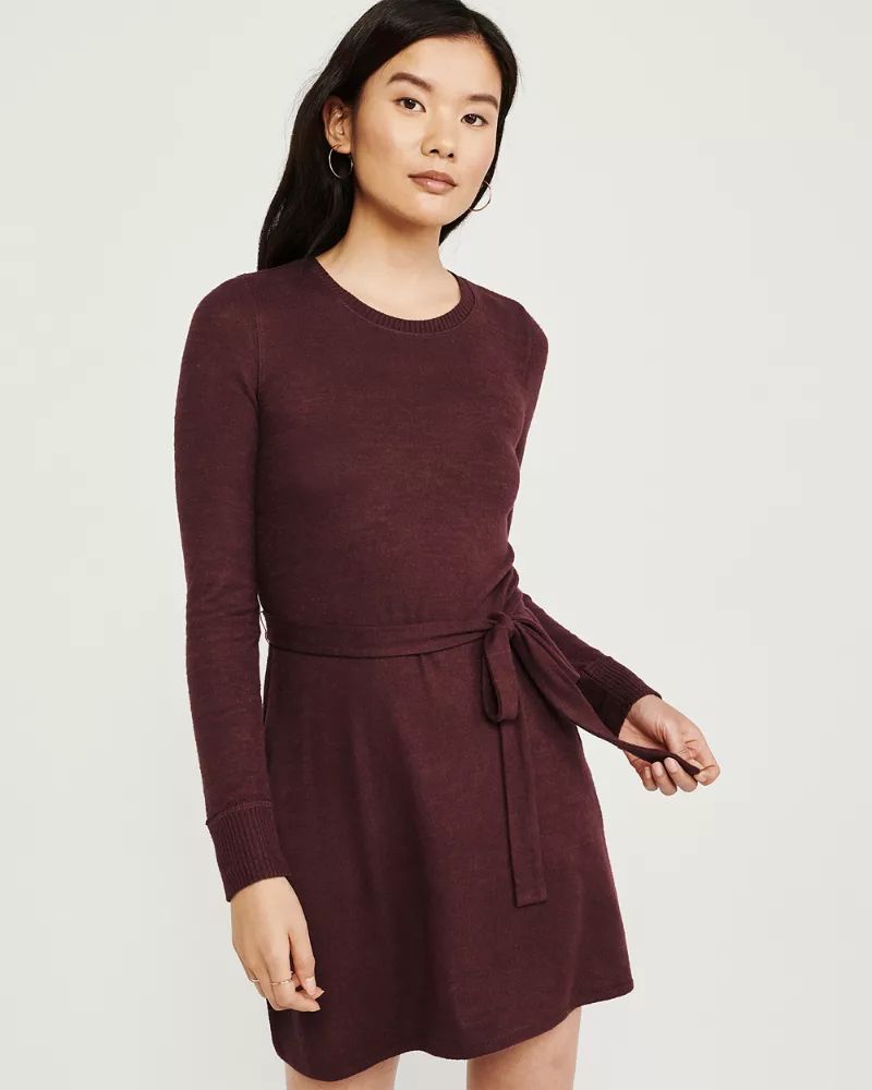 Belted Cozy Dress | Abercrombie & Fitch US & UK