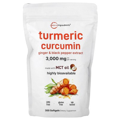 Micro Ingredients Turmeric Curcumin, 300 Softgels | Target