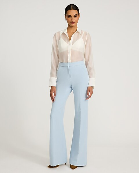 Editor Signature Stretch High Waisted Flare Trouser | Express