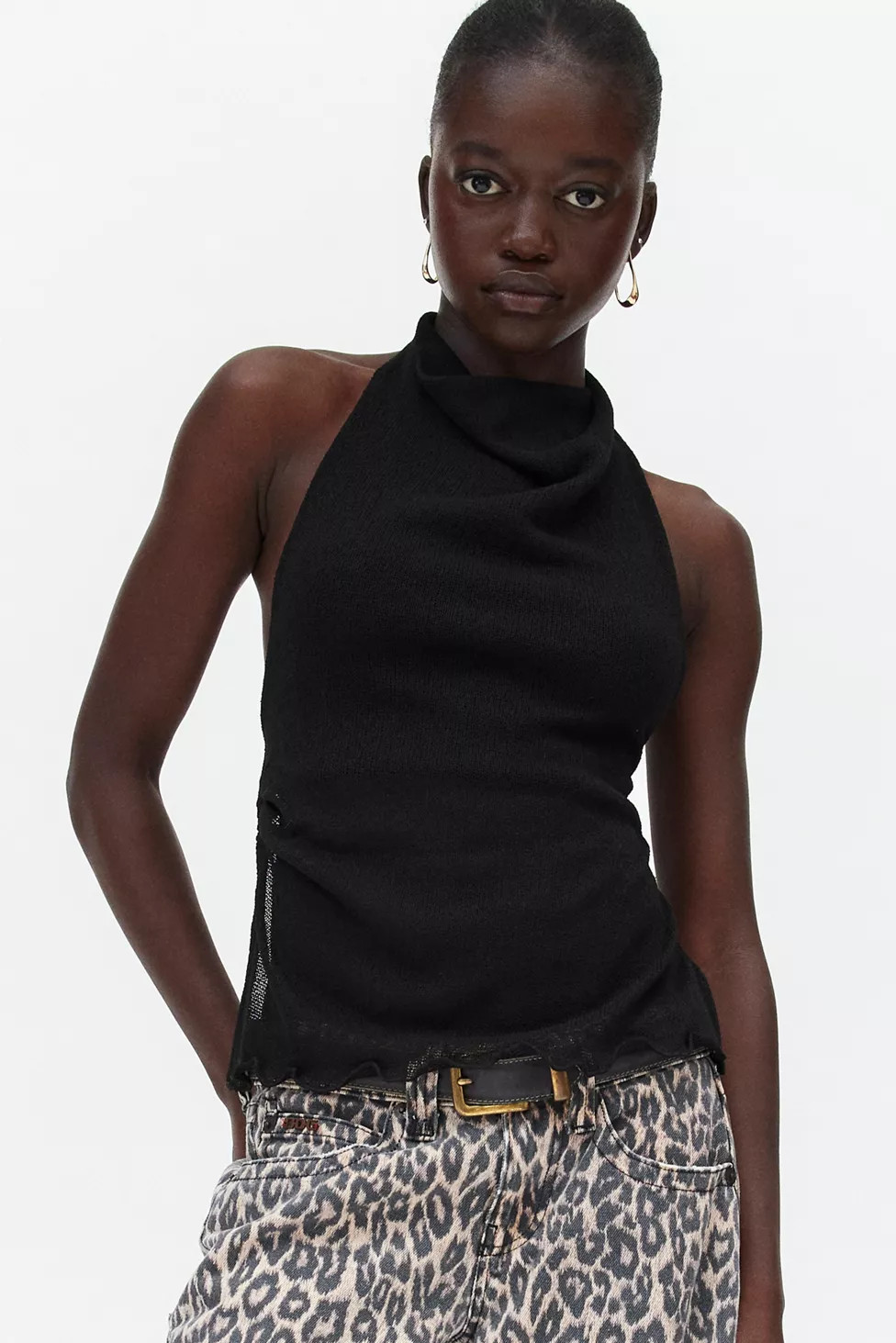 Silence + Noise Ada High Neck Backless Halter Top | Urban Outfitters (US and RoW)