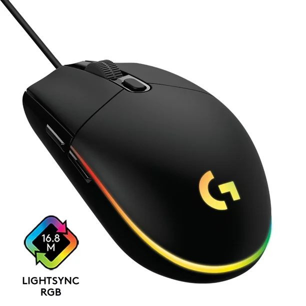 Logitech G203 Lightsync Gaming Mouse - Black - Walmart.com | Walmart (US)