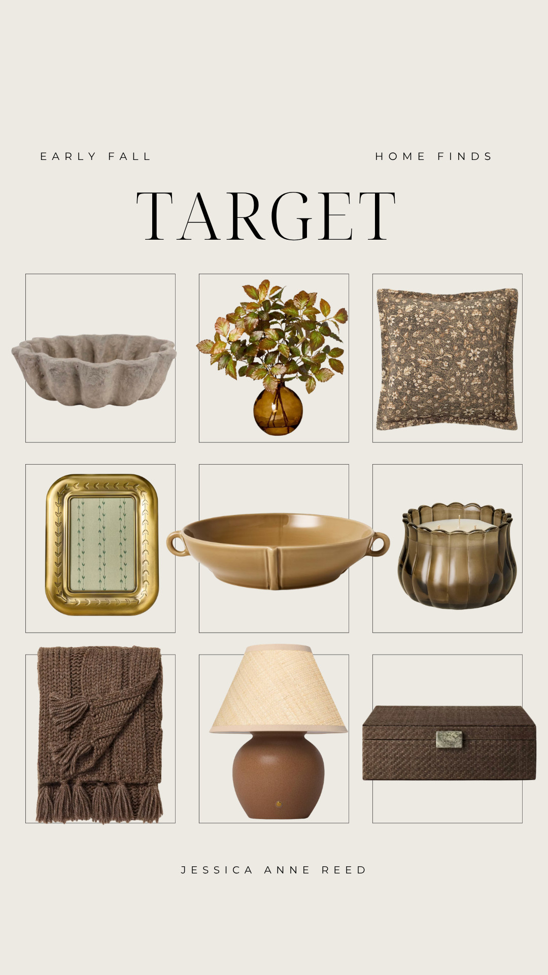 Early fall home finds from Target 🤎🍂 Sharing cozy neutral decor to start transitioning your home into fall! Think warm earthy tones, organic textures, wood accents + timeless pieces that make your space feel cozy without going full-on fall just yet. Target fall decor, Target home finds, Target home decor, early fall decor, neutral fall decor, earthy home decor, organic modern home, cozy home decor, affordable fall decor #TargetFinds #TargetHome #TargetStyle #FallHomeDecor #NeutralHome #EarlyFallDecor #OrganicModern #CozyHome 

 #LTKSeasonal #LTKHome