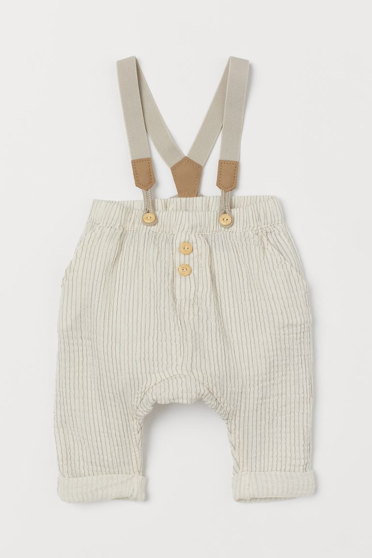 Cotton Pants with Suspenders | H&M (US + CA)