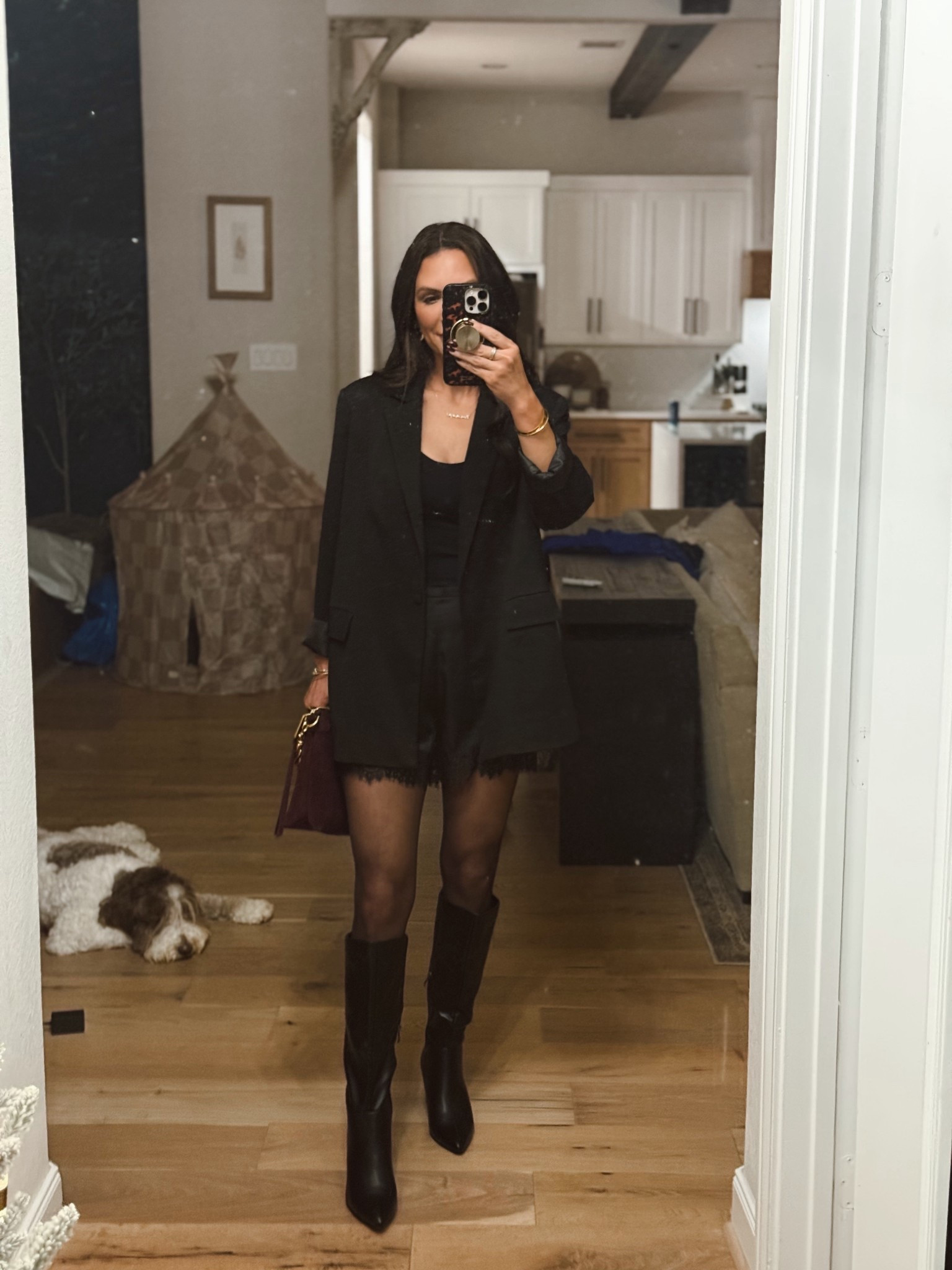 Holiday party outfit / date night outfit. All from Amazon 
I’m 5’6”1/2 -130
Small in blazer 
Medium in shorts 

#amazonfashion 

#LTKHoliday #LTKootd #LTKCyberWeek