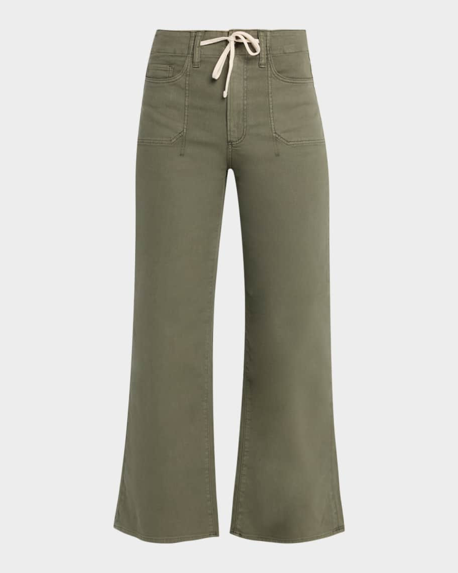 Ari Wide-Leg Drawstring Utility Jeans | Neiman Marcus