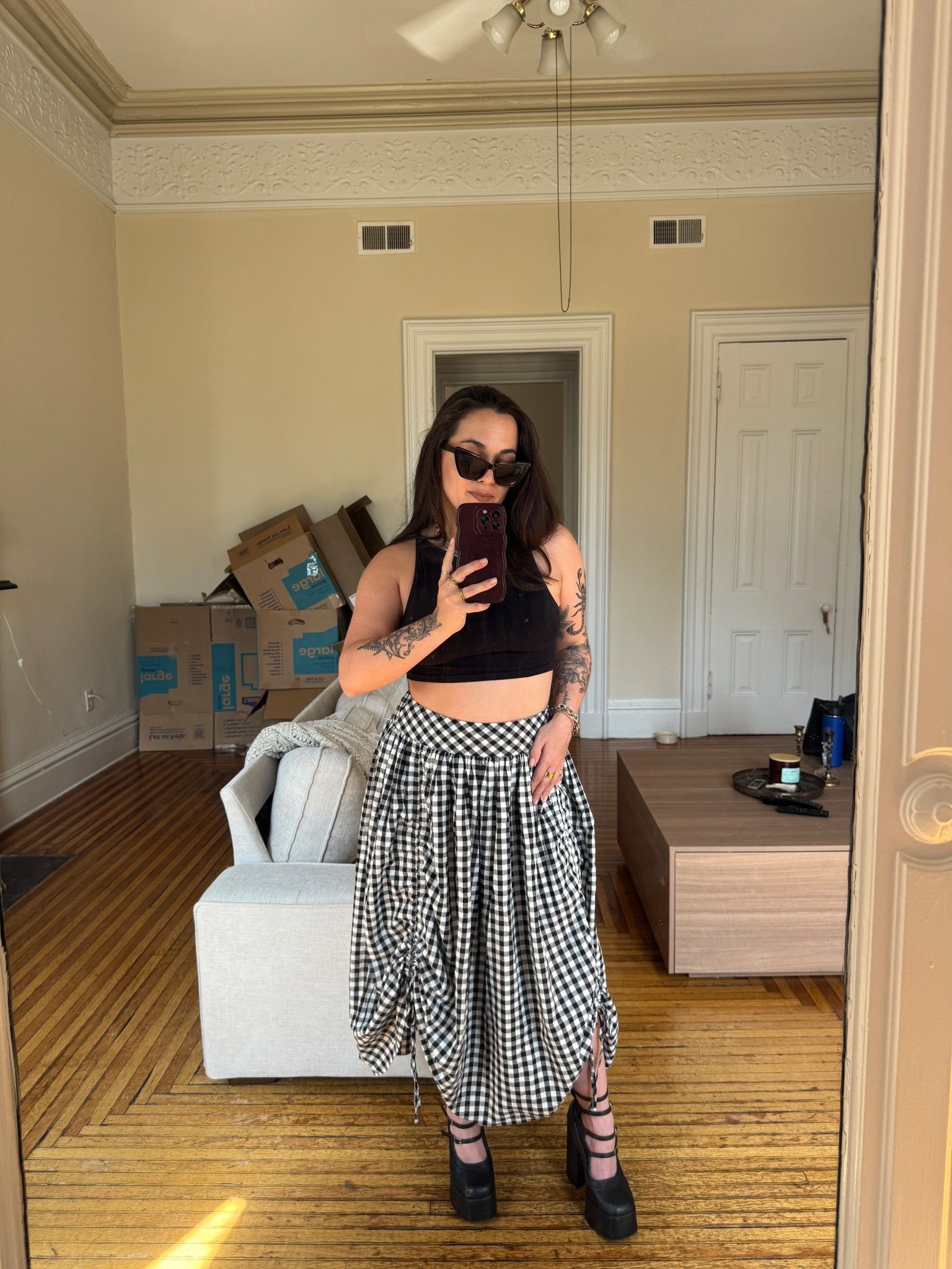 patio season is in full effect! you’ll find me wearing this skirt everywhere 🦇

alternative style, alt outfit inspo, all black outfit, goth goth, elevated goth outfit, dark feminine energy, dark beauty, dark aesthetic, soft goth outfit

#LTKgrwm #LTKootd #LTKPetite