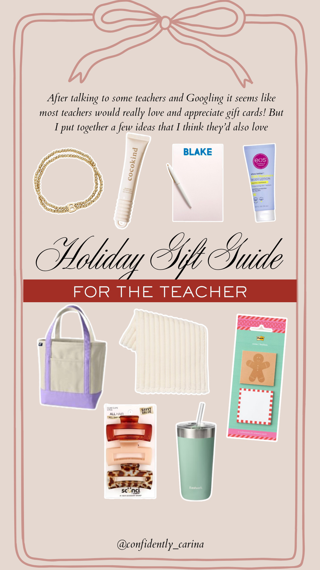 Teachers do so much for our kids, so here are some thoughtful Christmas gift ideas ❤️ 

 #LTKGiftGuide #LTKHoliday #LTKselfcare