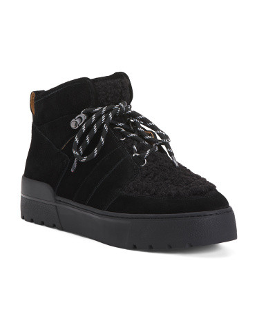 Suede Cozy Platform Sneakers | TJ Maxx