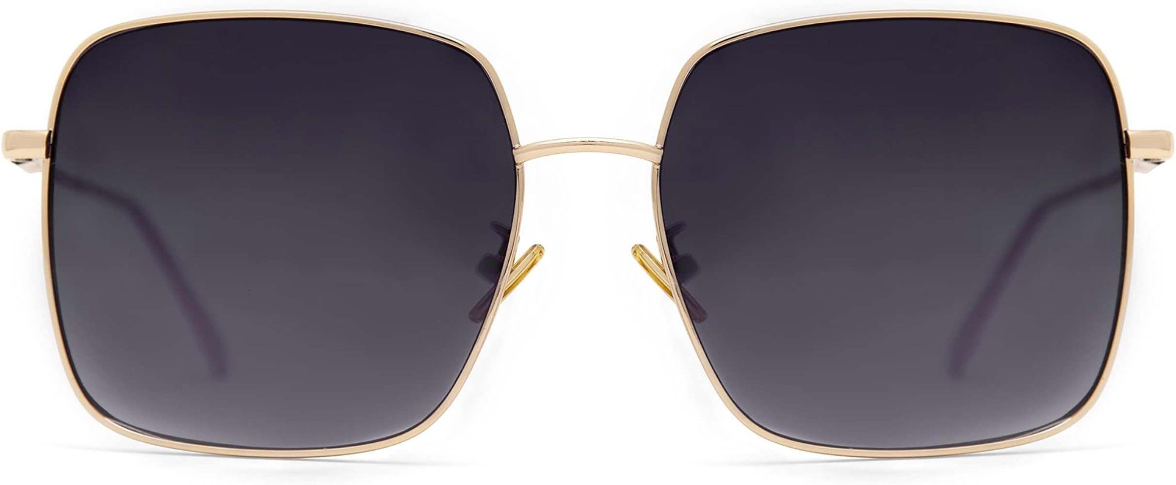 EVEE Square Oversized Sunglasses For Women with Flat Lenses and Metal Frame - (Kelly) | Amazon (US)