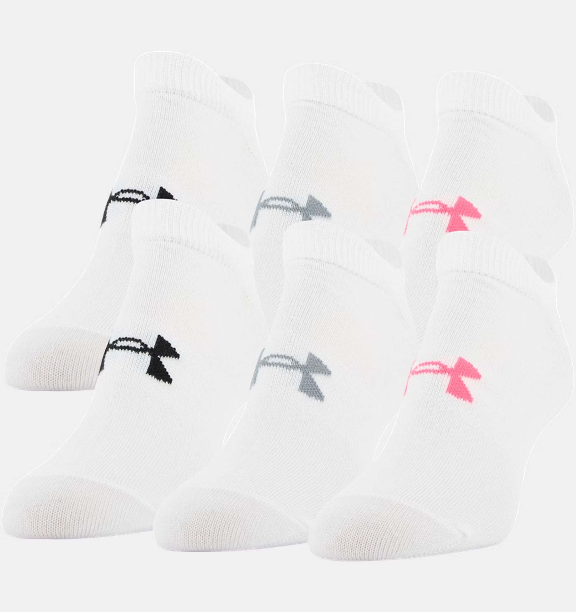 Women's UA Essential No Show – 6-Pack Socks | Under Armour (US)