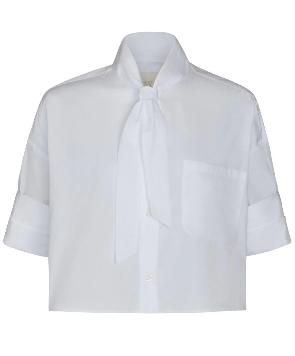 Next Ex Top with Tie White | Curio