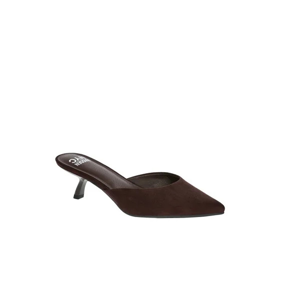Madden NYC Women's Pointed Toe Mules with Kitten Heels | Walmart (US)