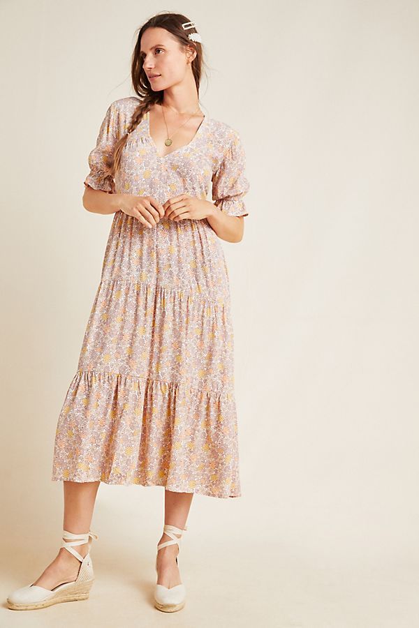 Faithfull La Falaise Midi Dress | Anthropologie (US)