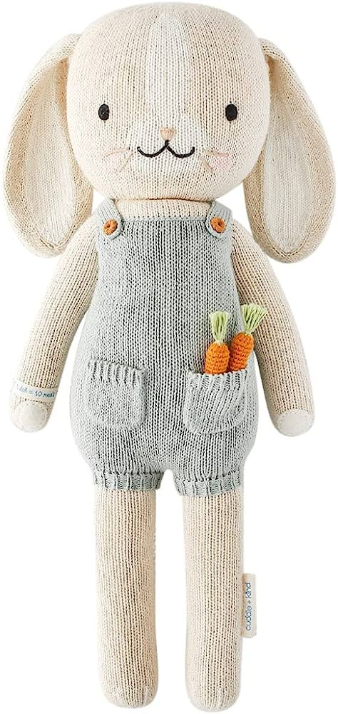 cuddle + kind Henry The Bunny Doll 13" - Lovingly Handcrafted Dolls or Nursery Decor, Stuffed Ani... | Amazon (US)