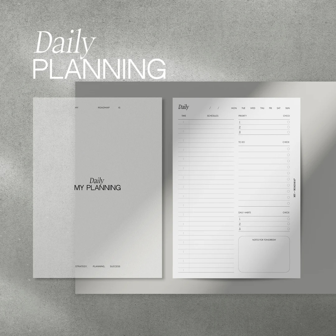 Daily Planner Without Times Edition 4 Undated | A5, Personal Sizes | Printed Calendar Inserts for... | Etsy (US)