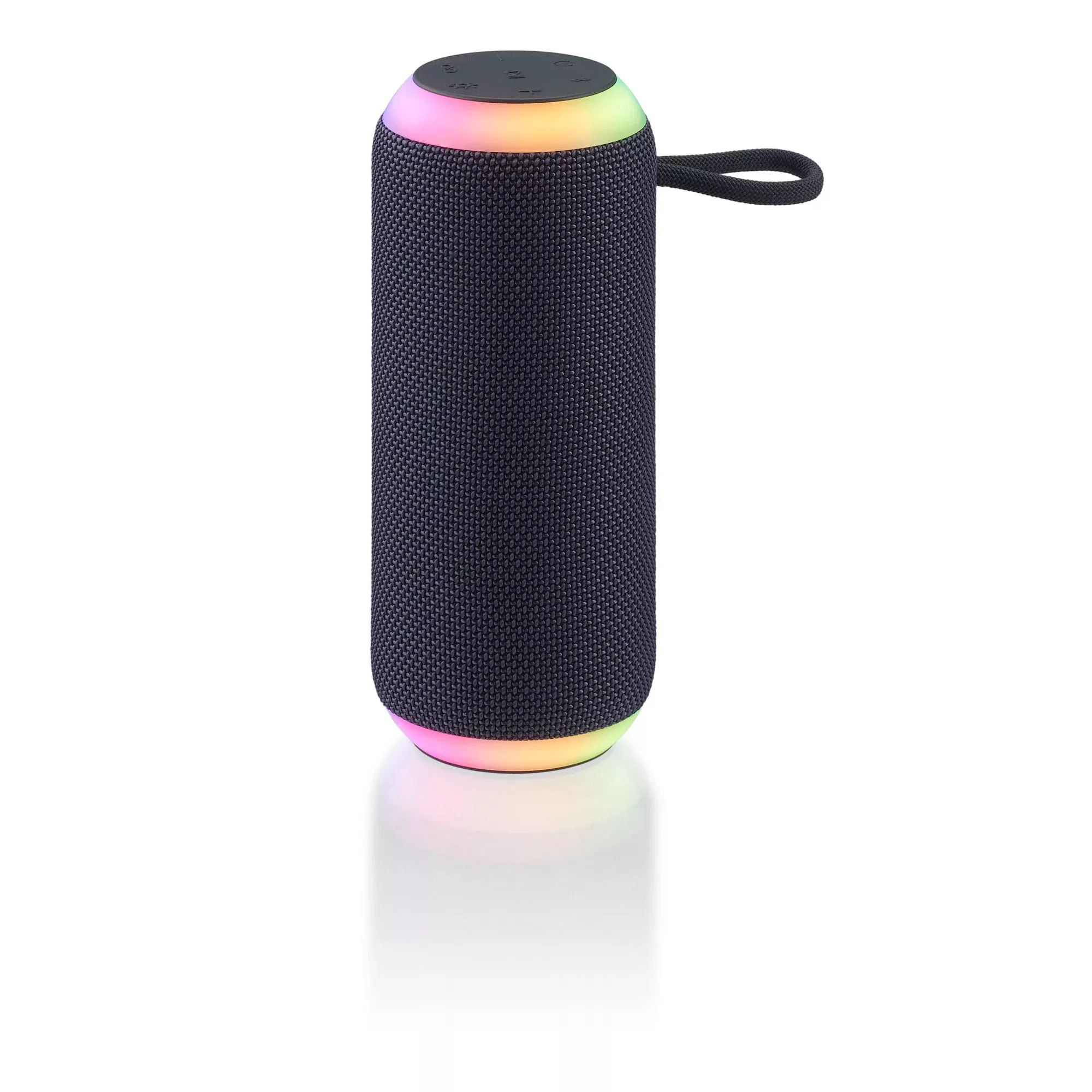 onn. Wireless Bluetooth Speaker with LED Lighting, Greystone 