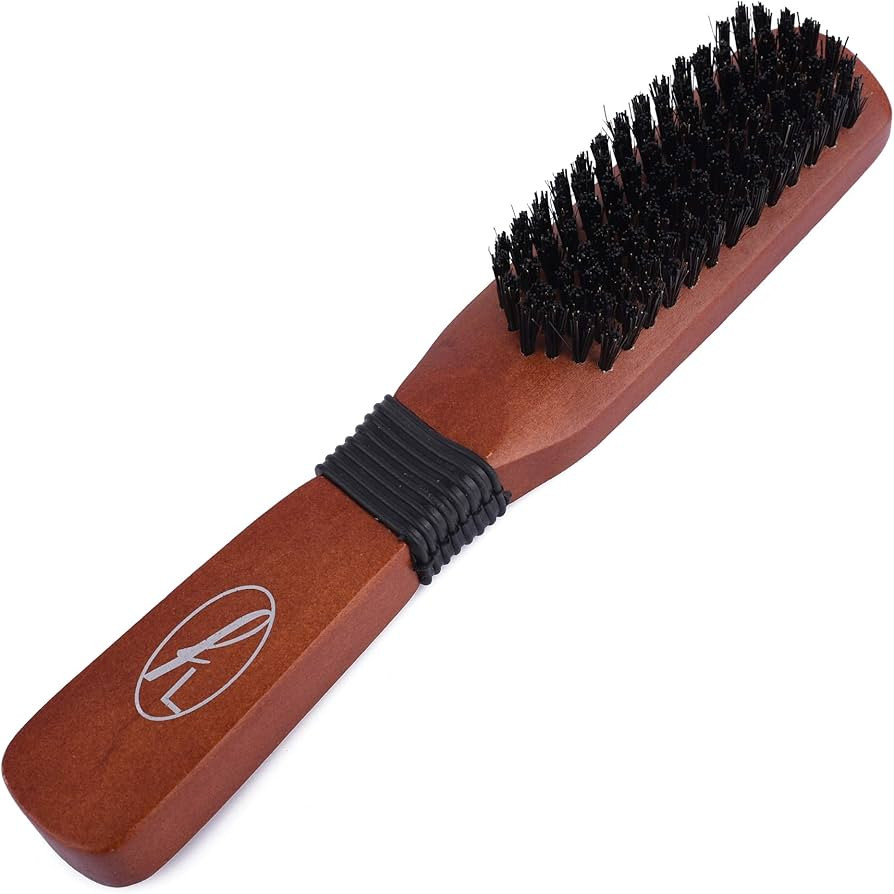 Fine Lines - Long Paddle Bristle Brush | Boar and Nylon Bristle Hair Brush | Soft Bristle Hair Br... | Amazon (UK)