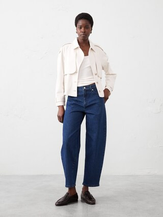 High-Rise Barrel Jean | Banana Republic Factory
