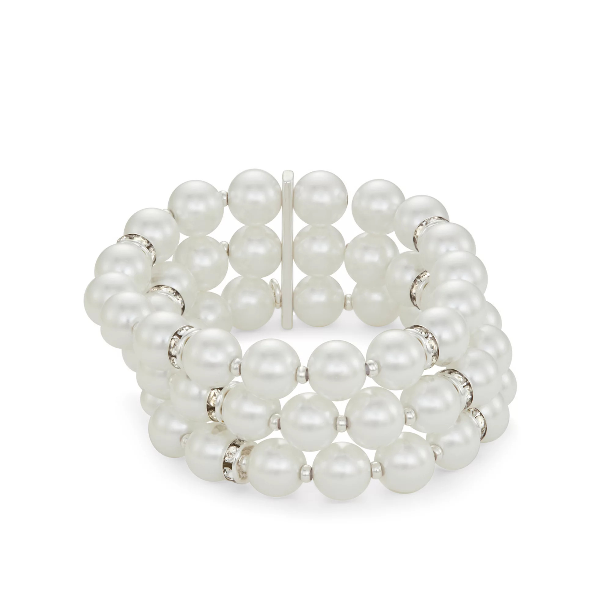 You're Invited Simulated Pearl Stretch Bracelet | Kohl's