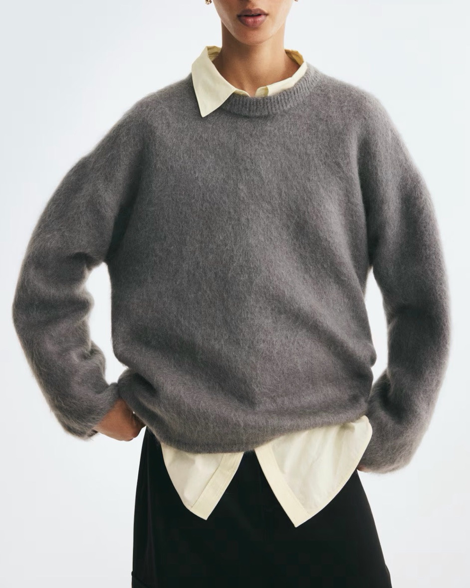 Taupe gray oversized mohair sweater

#LTKSeasonal