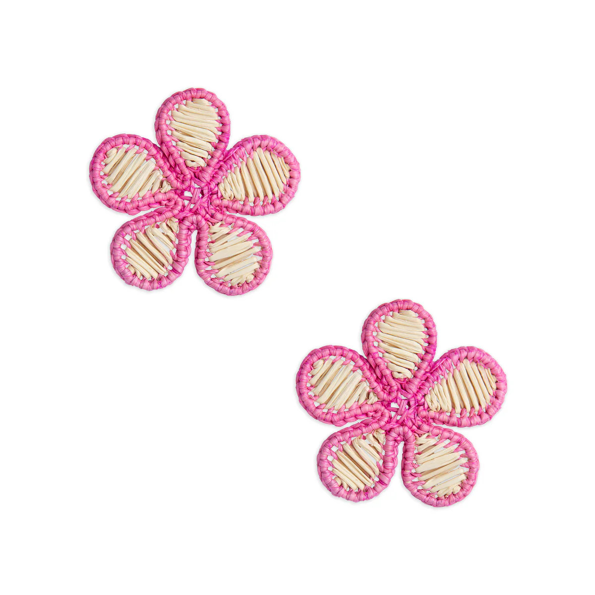 Pink Woven Rattan Flower | Neely Phelan