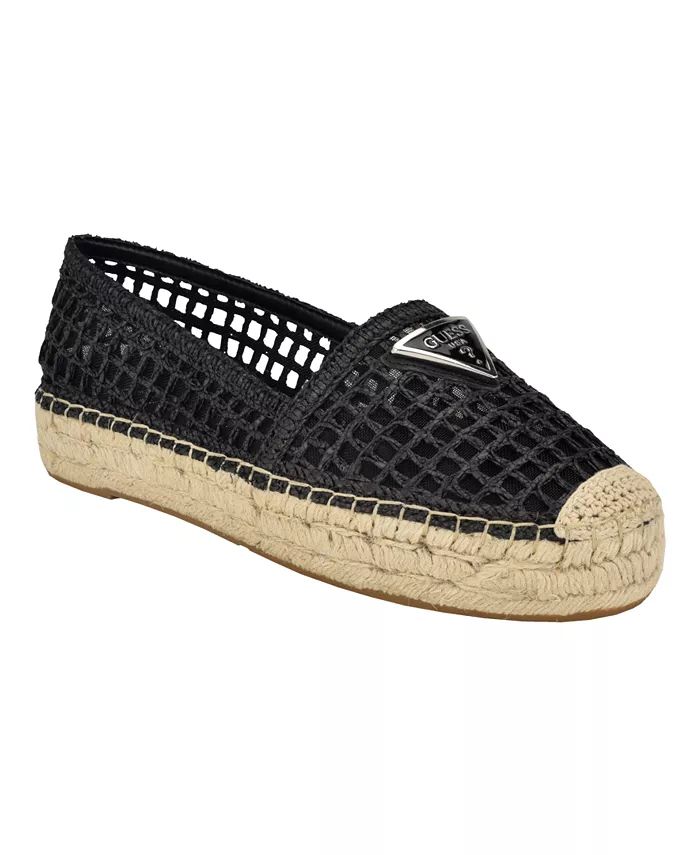 Women's Mones Closed Toe Jute Mesh Upper Casual Espadrille Flats | Macy's