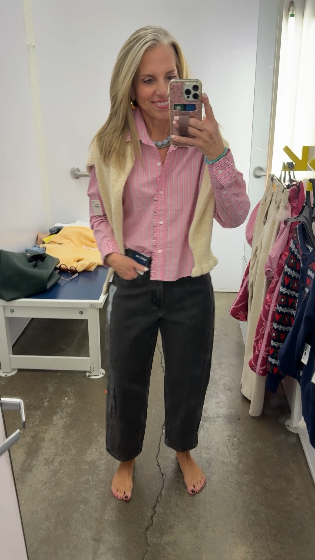 It’s all in the details. This shirt has the cutest ruffle collar and placket. Love the barrel leg jeans. Use COAST25 on necklacee

#LTKOver40 #LTKSaleAlert #LTKFindsUnder50