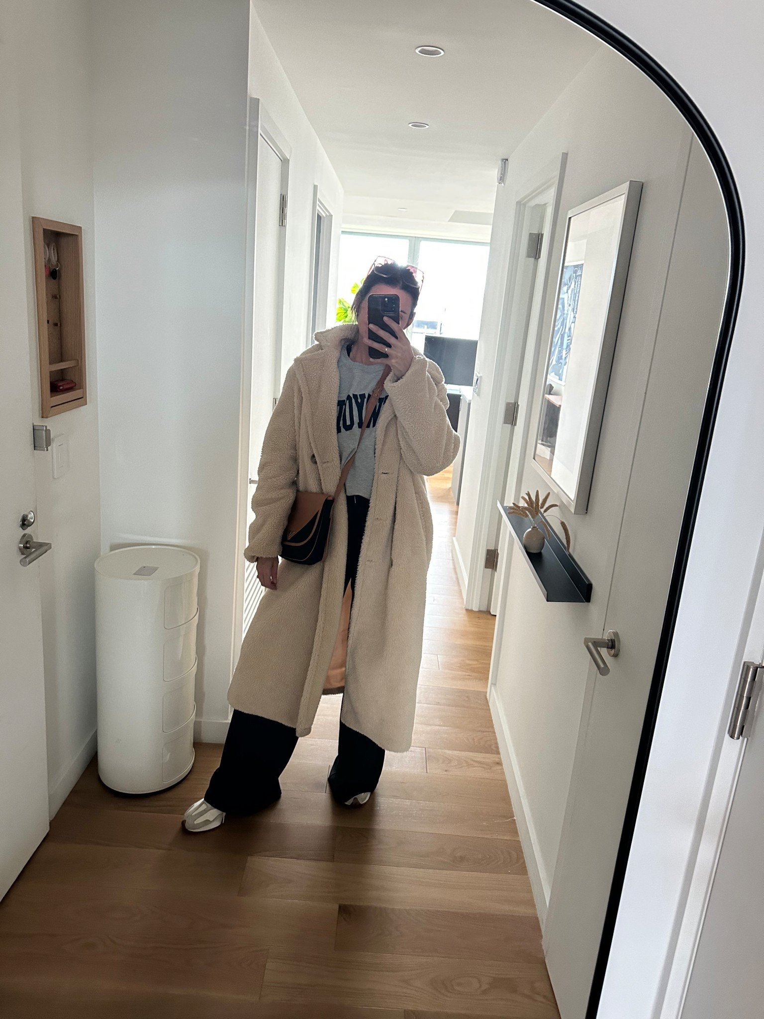 I can’t get enough of this coat- from Revolve ( old) but linked similar below . Perfect casual ( realistic) #OOTD 

#LTKOver40 #LTKTall #LTKSeasonal