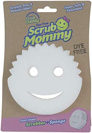 Scrub Daddy, Scrub Mommy - Dye Free, Dual Sided Sponge & Scrubber, FlexTexture, Soft in Warm Wate... | Amazon (US)