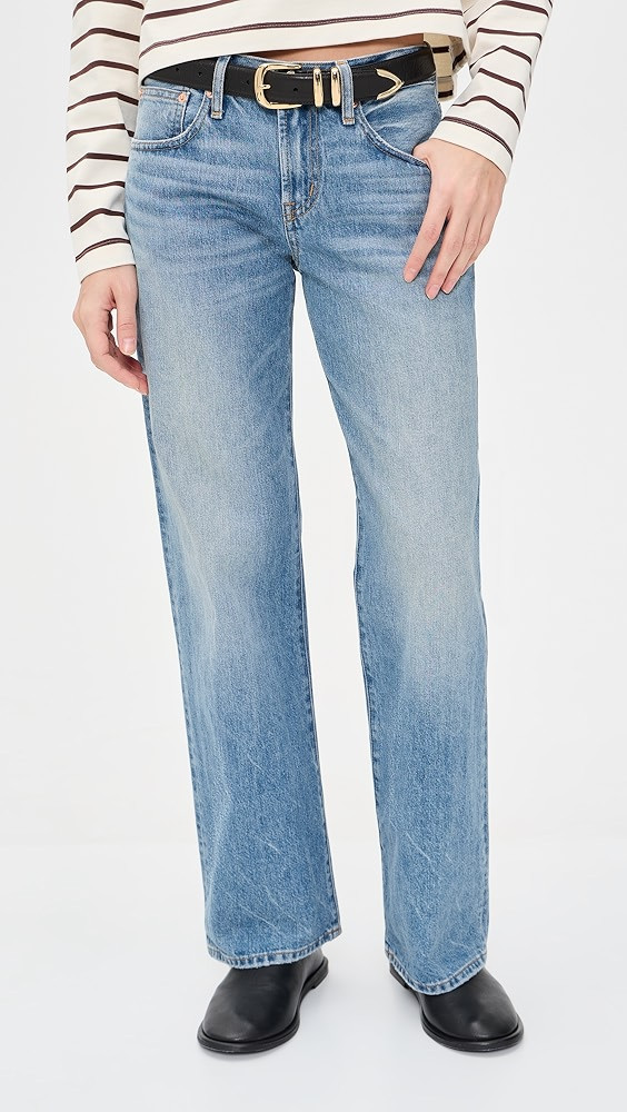 The Low-Rise Loose Jean in Midvale Wash | Shopbop