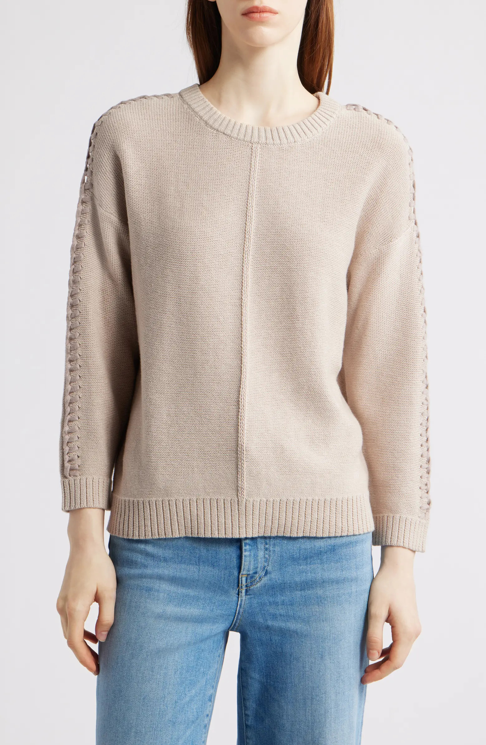 Lace Up Relaxed Sweater | Nordstrom