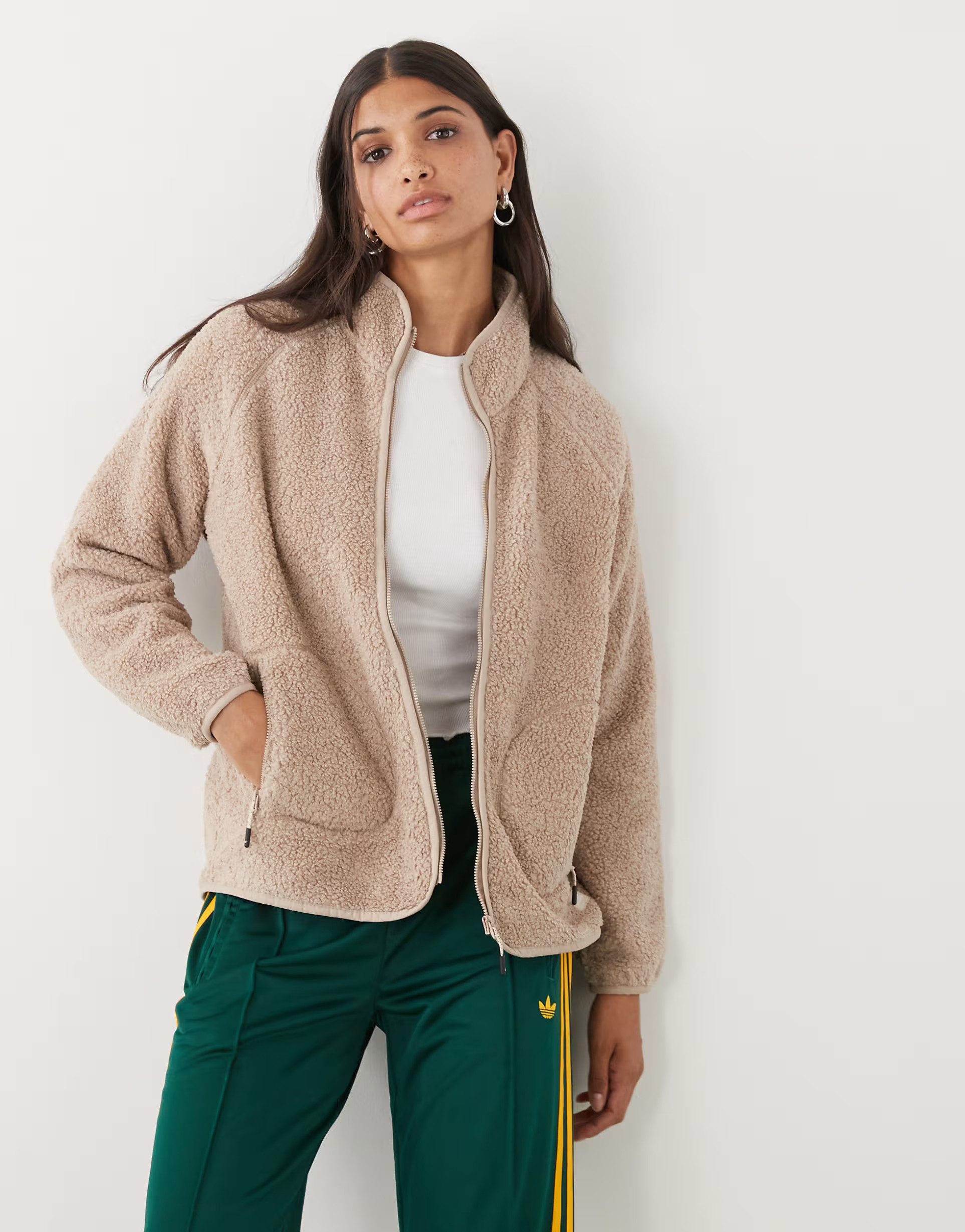 Regatta Women's frankie borg full zip fleece in beige | ASOS | ASOS (Global)