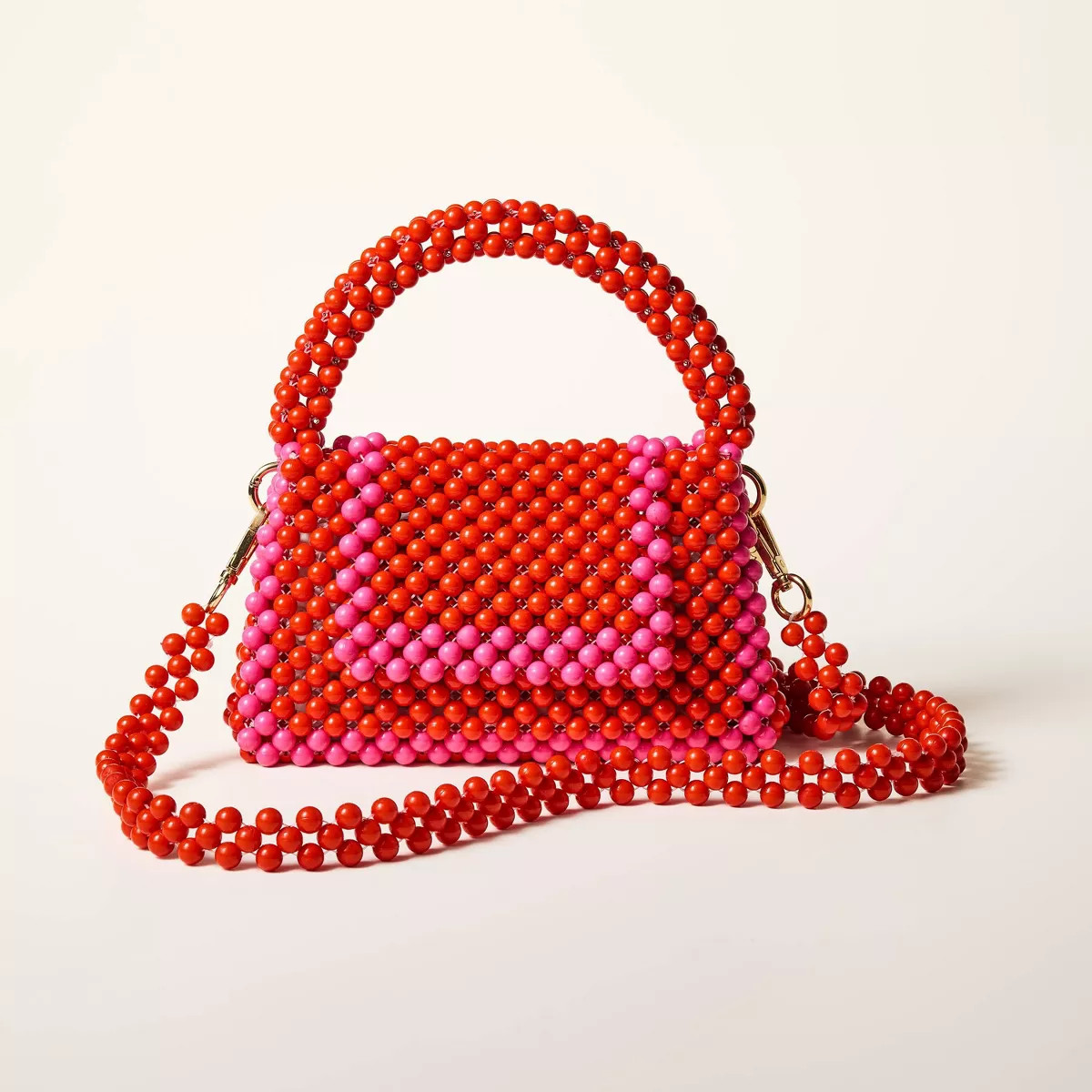 Colorblock Beaded Crossbody Bag - kate spade new york x Target Red/Pink | Target