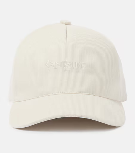 Logo embroidered corduroy baseball cap | Mytheresa (UK)