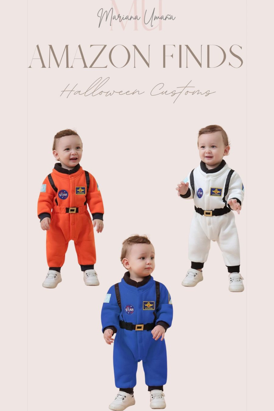 Astronaut Costume | Space Suit

SIZE -3-6 Months, 6-12 Months, 12-18 Months, 18-24 Months, 2-3 Years, 3-4 Years

MATERIAL - Soft, keep your little babies stay cozy and comfortable to play in all day long.

#LTKHalloween #LTKU #LTKSeasonal