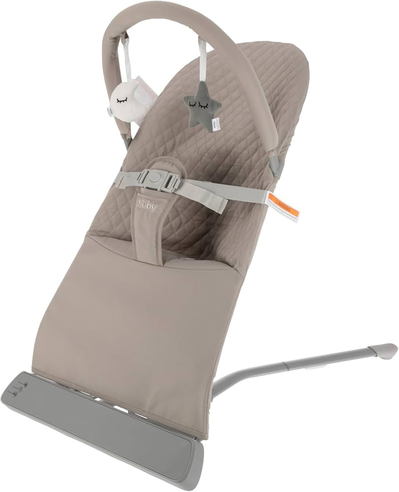 Nuby Baby Bouncer Seat - Portable Infant Bouncer with Music, Fun Sounds, and Soothing Vibrations ... | Amazon (US)