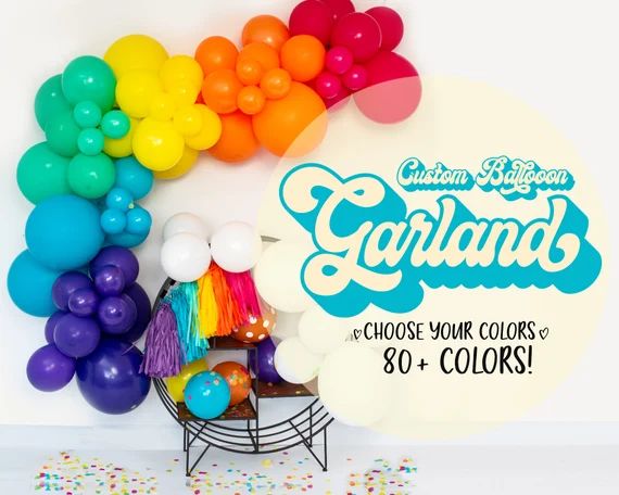 DIY Deluxe Custom Balloon Garland Arch : Choose From Rainbow | Etsy | Etsy (US)