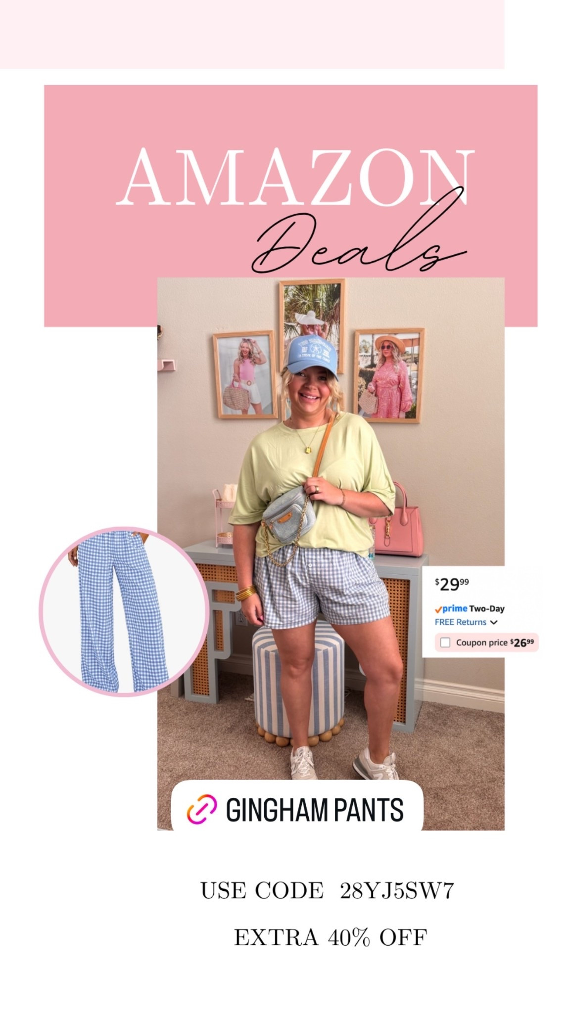 Comfy boxer pants on deal. Gingham or striped!!

#LTKSeasonal #LTKMidsize #LTKSaleAlert