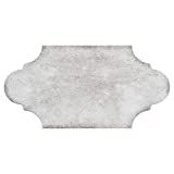SomerTile FCD6AGP Malaga Provenzal Porcelain Floor and Wall, 6.38" x 12.88", Grey Tile | Amazon (US)