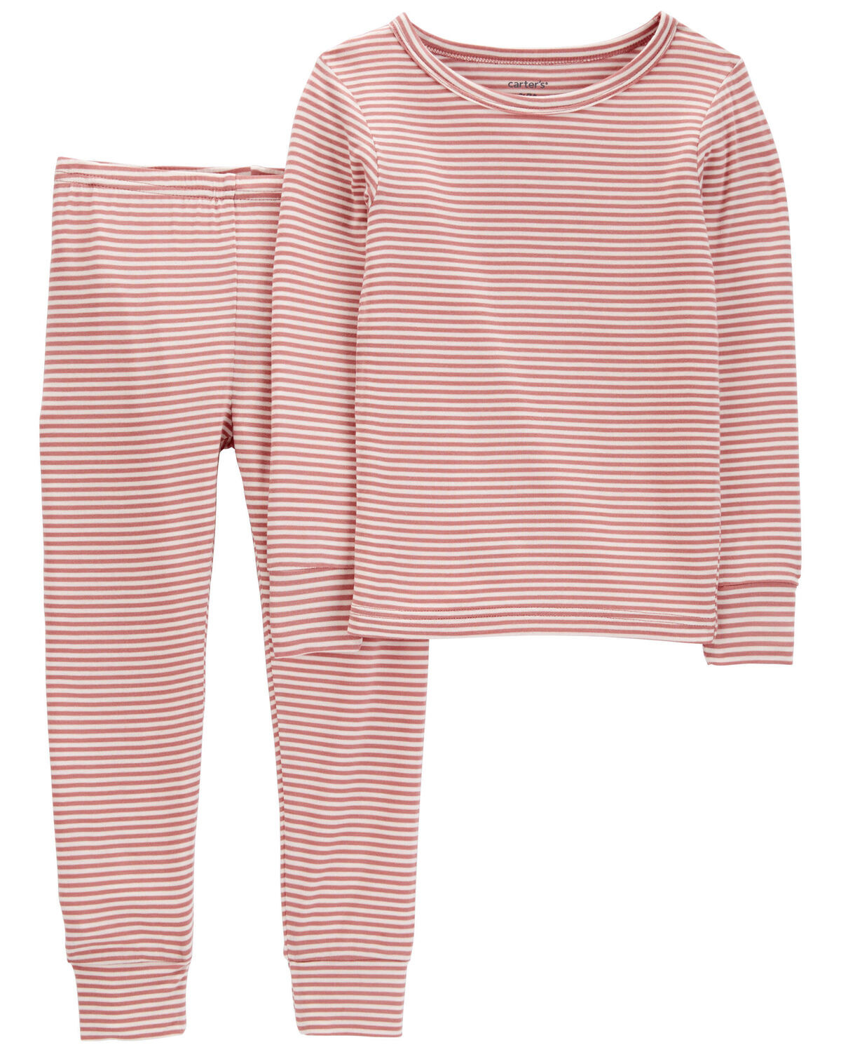 Pink Toddler 2-Piece Striped PurelySoft Pajamas | carters.com | Carter's