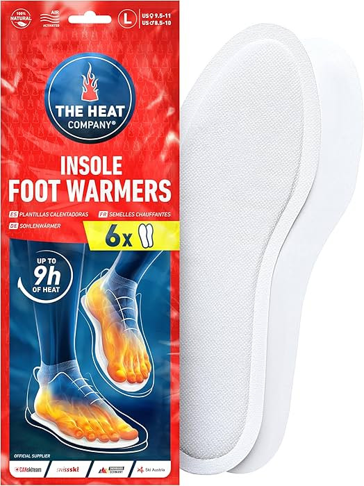 Insole Foot Warmers - 6, 12 or 32 Pairs – S, M, L, XL – 9h of Warmth - Air Activated Feet War... | Amazon (US)